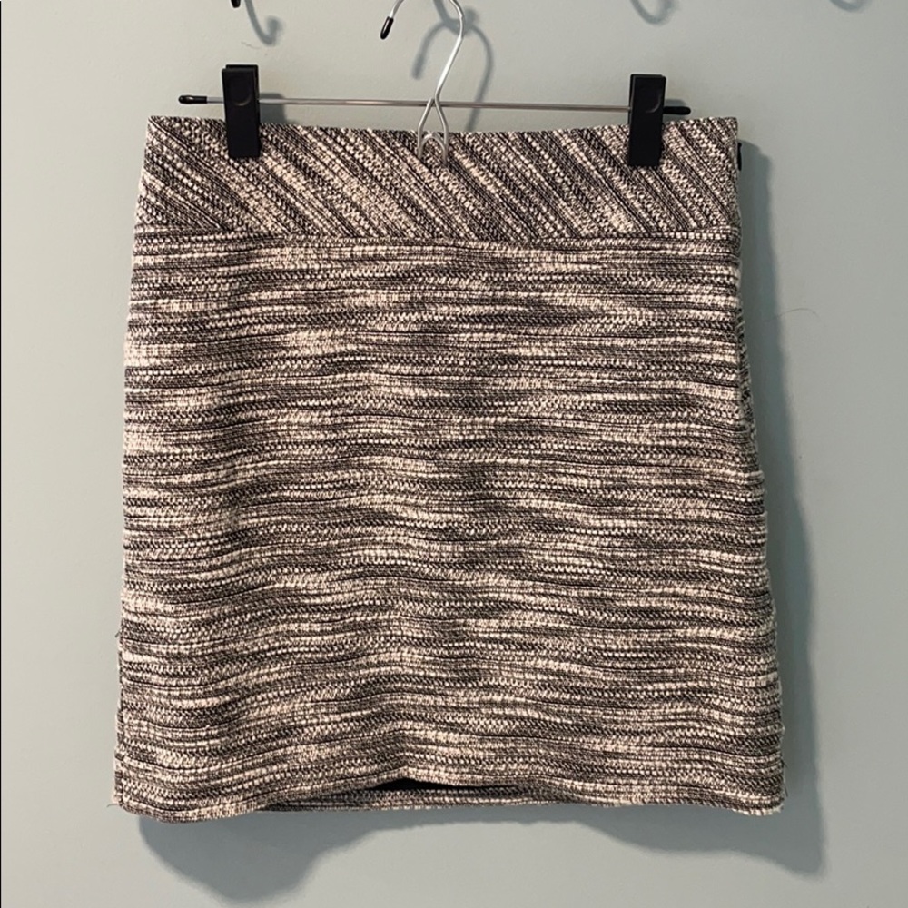 Black and White Mini Skirt